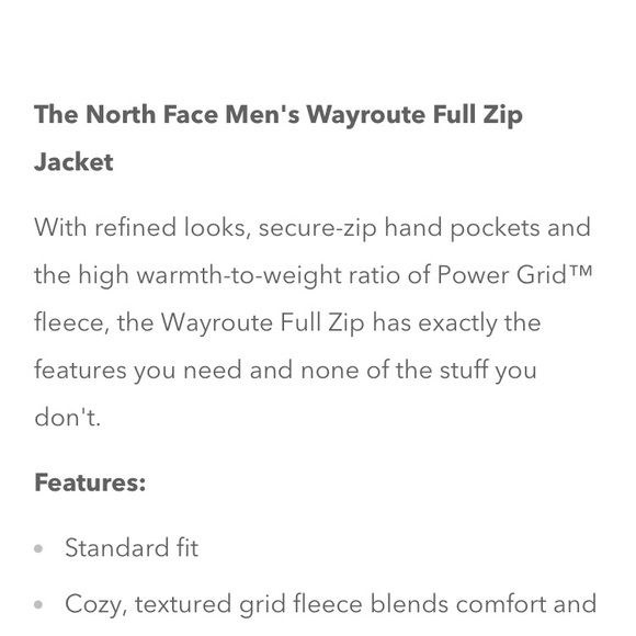 The North Face Men’s Wayroute Full Zip Jacket Medium - Picture 9 of 16